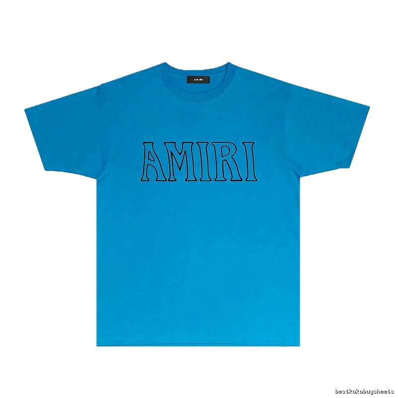 AMIRI minimalist blue T-shirt