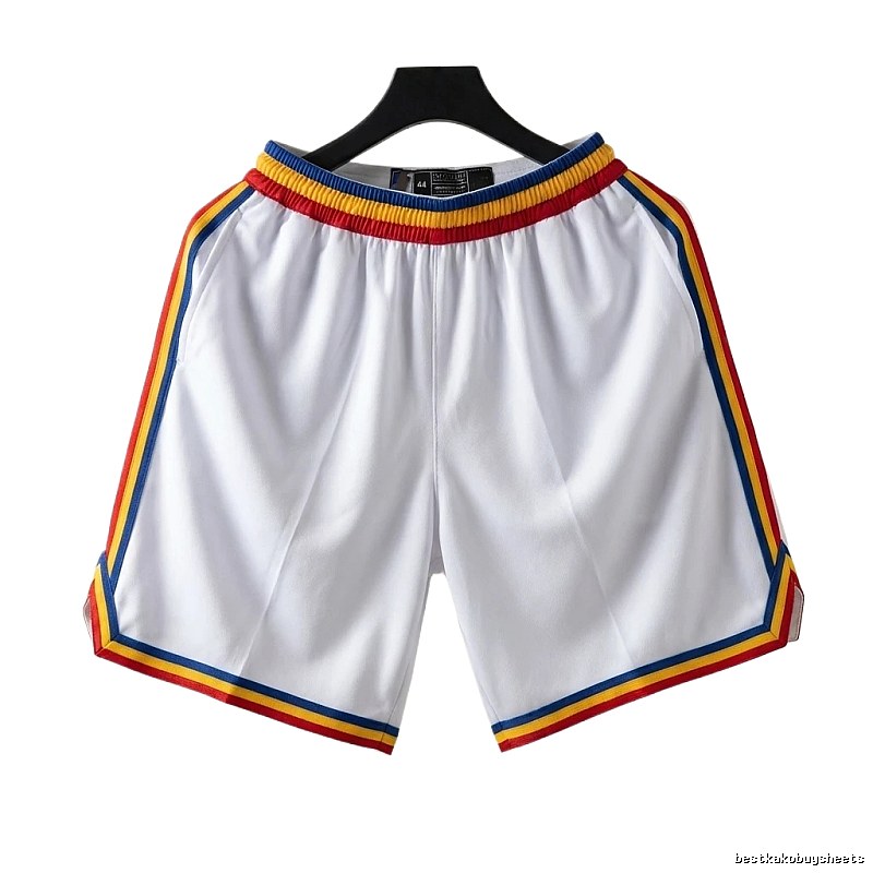 Curry series retro-style white shorts