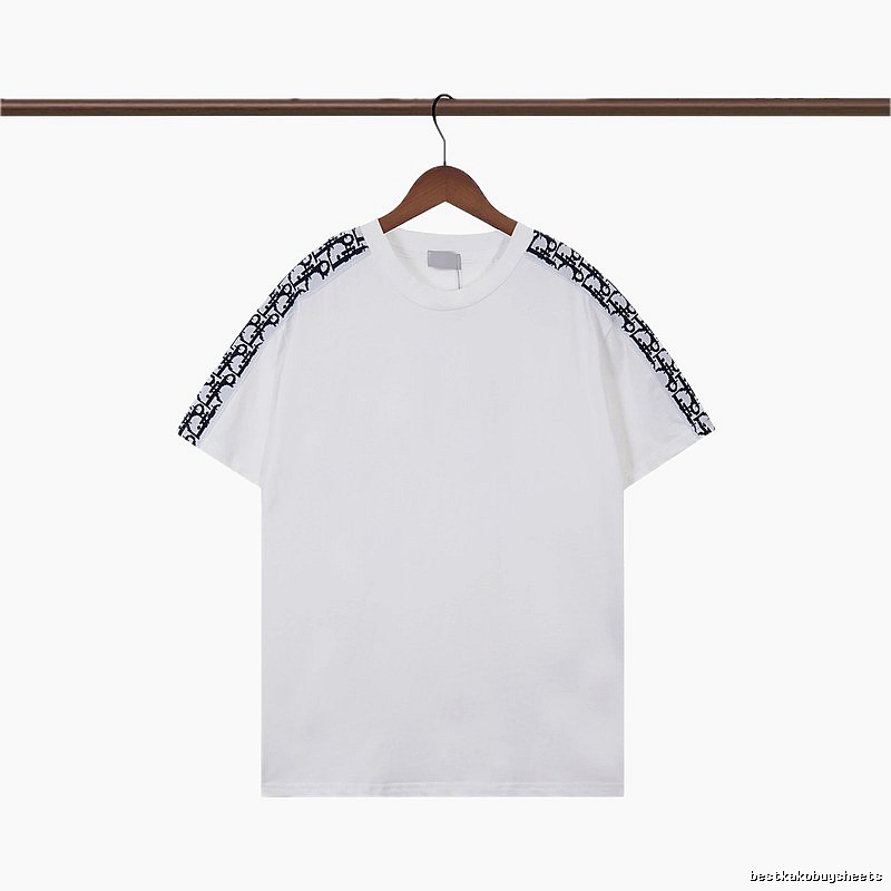 Dior Monogram Logo Tape Casual White T-Shirt