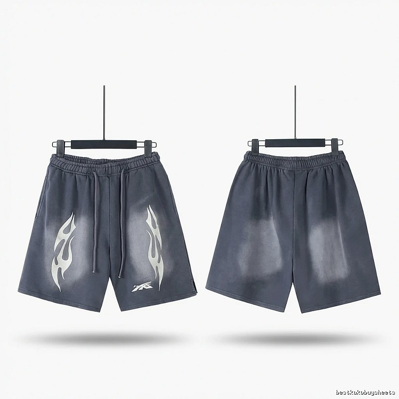 Hellstar Flame Dark Style Shorts