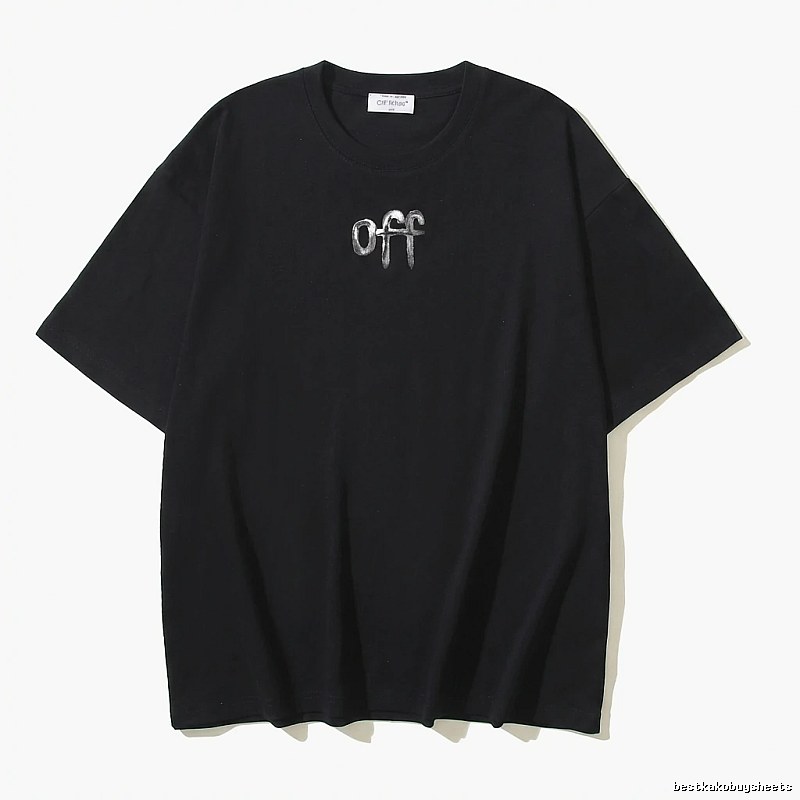 Off-White letter-style black T-shirt