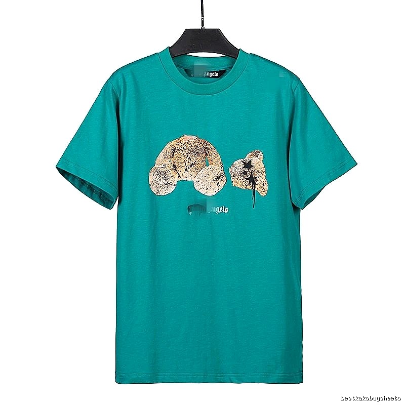 Palm Angels Summer Bear graphic T-shirt White Colorful Bear with Bold Graphic