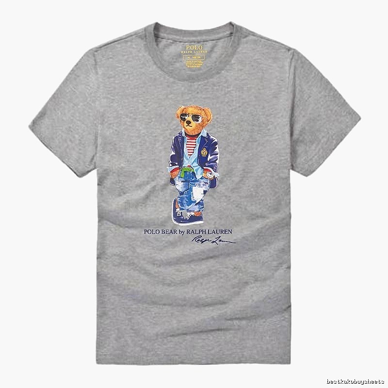 Ralph Lauren Polo Bear trendy brand heather grey T-shirt