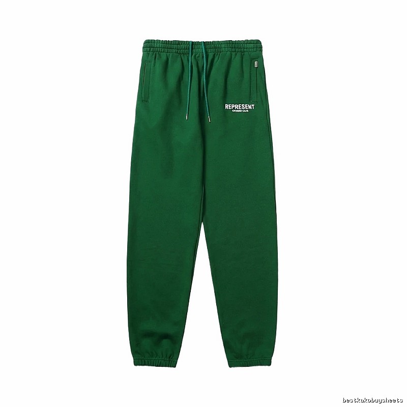 Represent Trendy Brand Casual Green Sweatpants