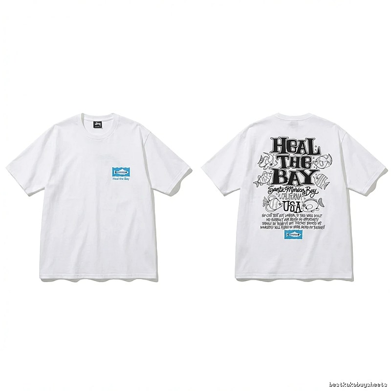 Stussy Healing Bay Collection White Short-sleeve Shirt