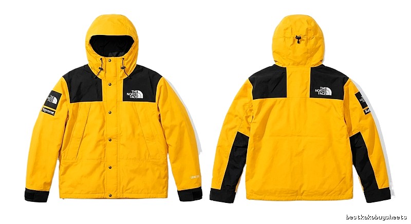 Supreme co-branded outdoor-style yellow coat