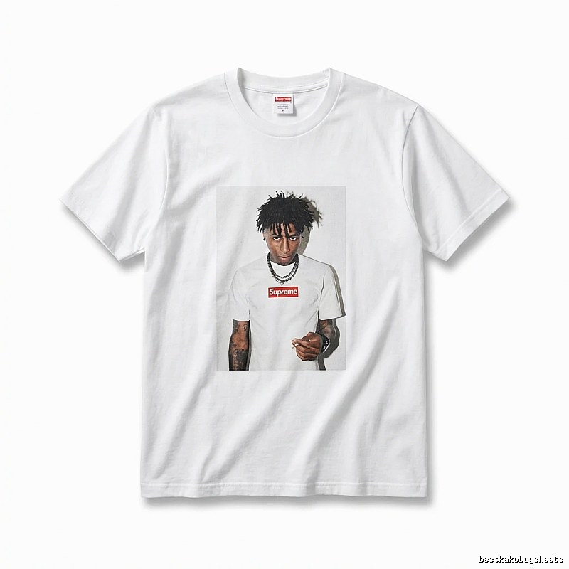 Supreme Portrait Print Style White T-shirt