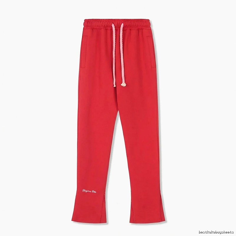SynaWorld casual-style red long trousers