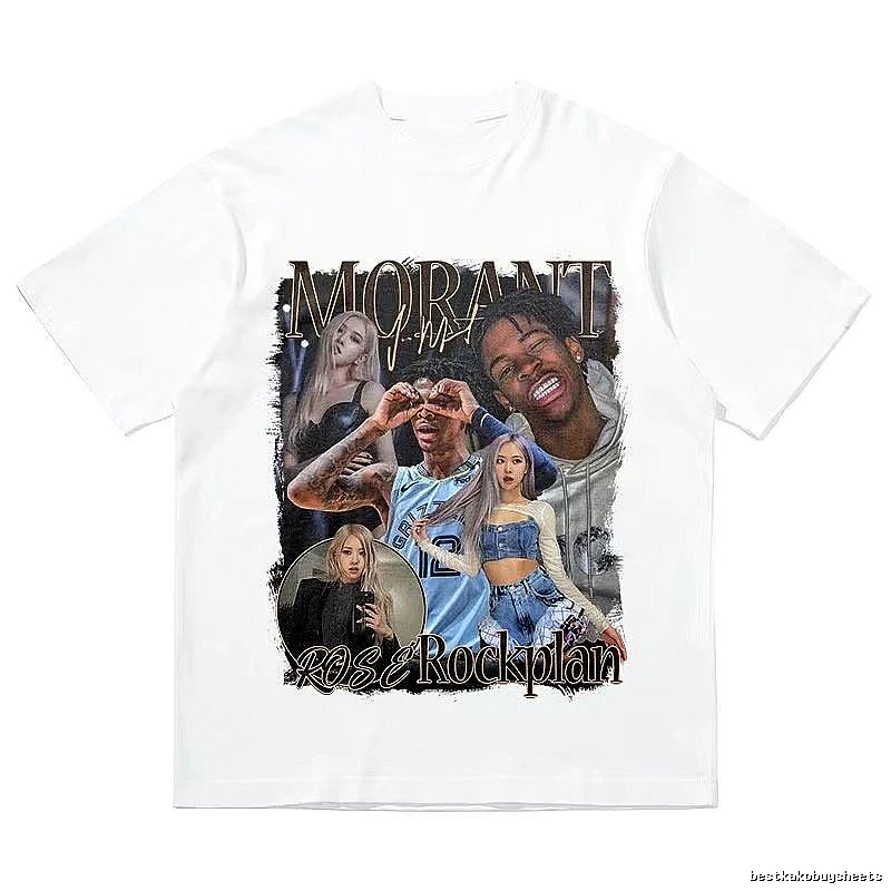 Tupac Summer Portrait graphic T-shirt Black Tupac Collage with Bold Graphic