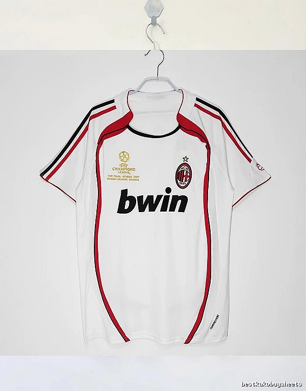 AC Milan Compact Retro soccer jersey Red Black Striped for Smart Casual Looks