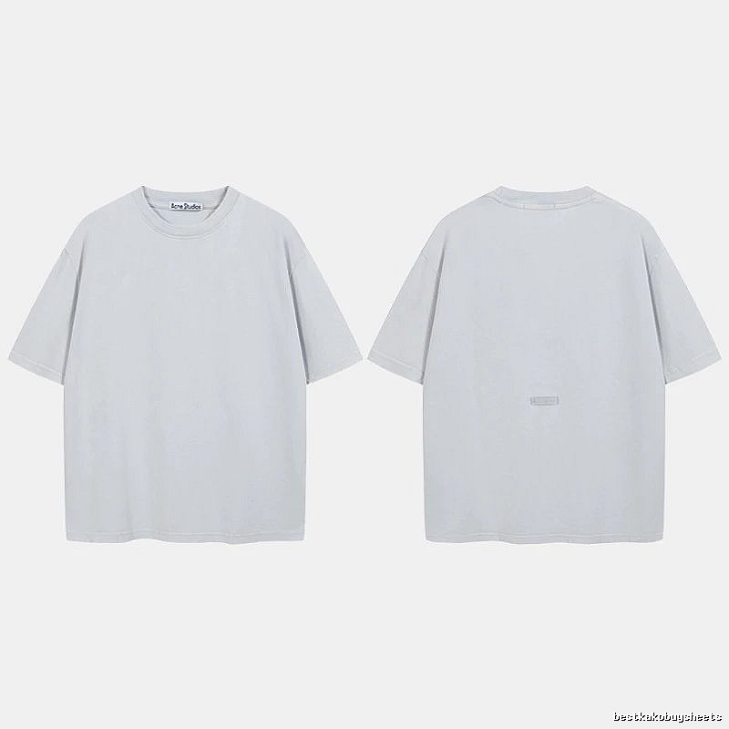 Acne Studios 2090-80 Blue Style Ac908040 Stockholm Logo T-Shirt Relaxed Styling