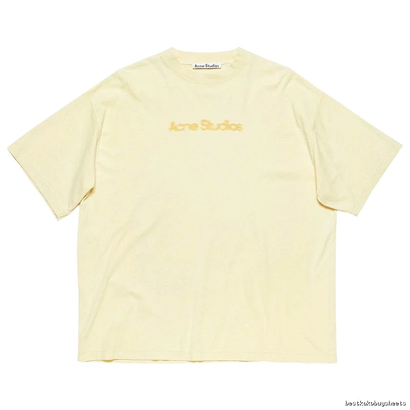 Acne Studios 2090-80 Yellow Style Ac908039 Stockholm Logo T-Shirt Everyday Rotation