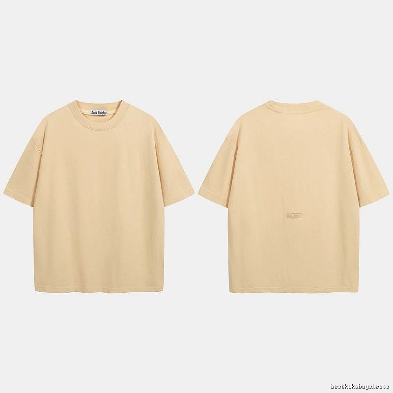 Acne Studios 2090-80 Yellow Style Ac908040 Stockholm Logo T-Shirt Match Day