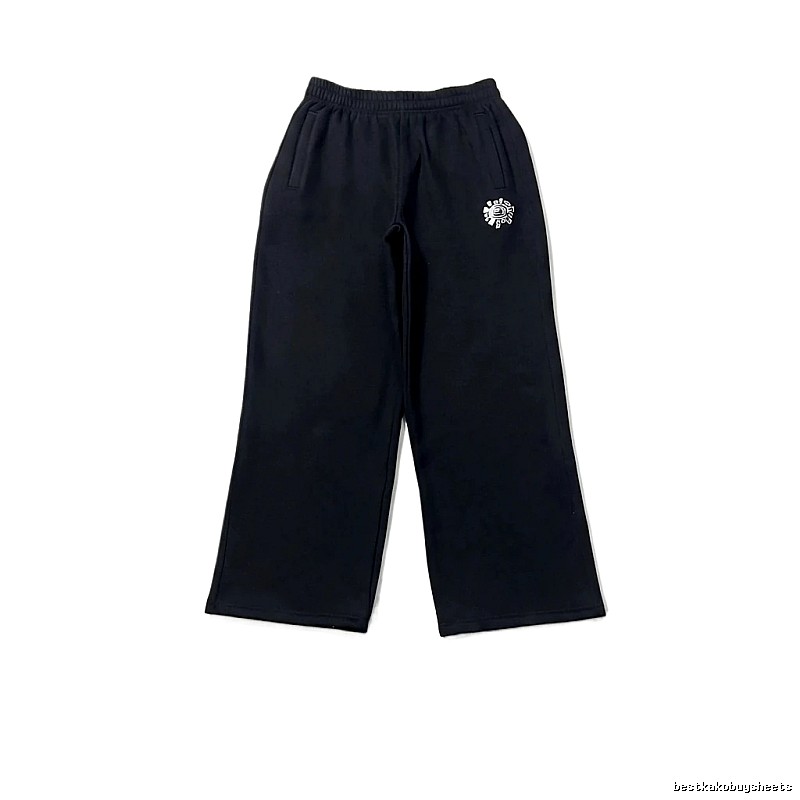 ADWYSD trendy brand loose black long trousers.