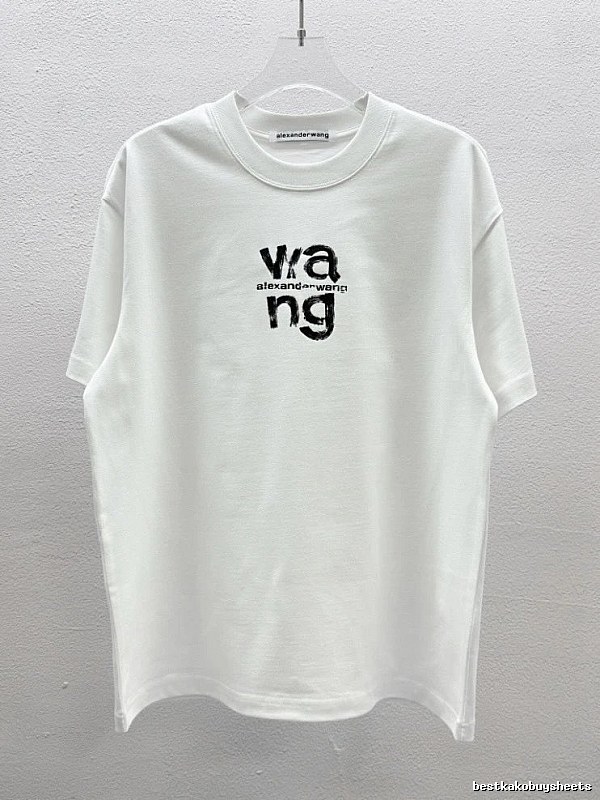Alexander Wang Letter Print Streetwear White T-Shirt