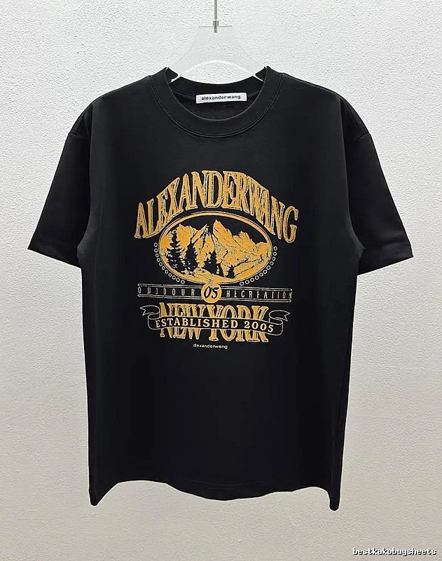 Alexander Wang Vintage Print Black Short-Sleeve T-Shirt
