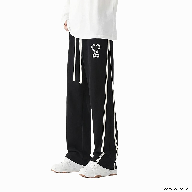 AMI fleece-lined warm black sweatpants