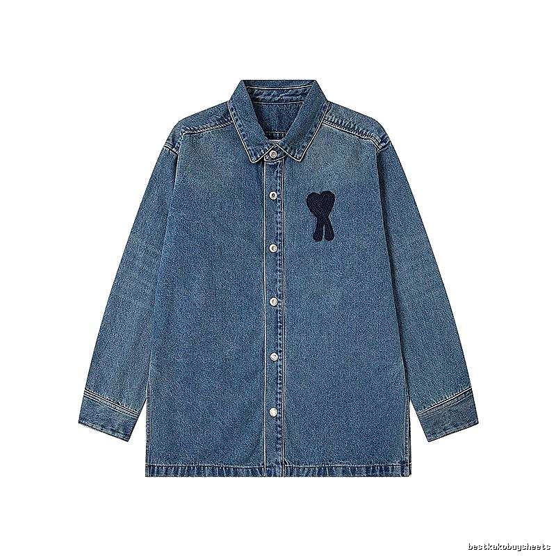AMI Love Denim Shirt