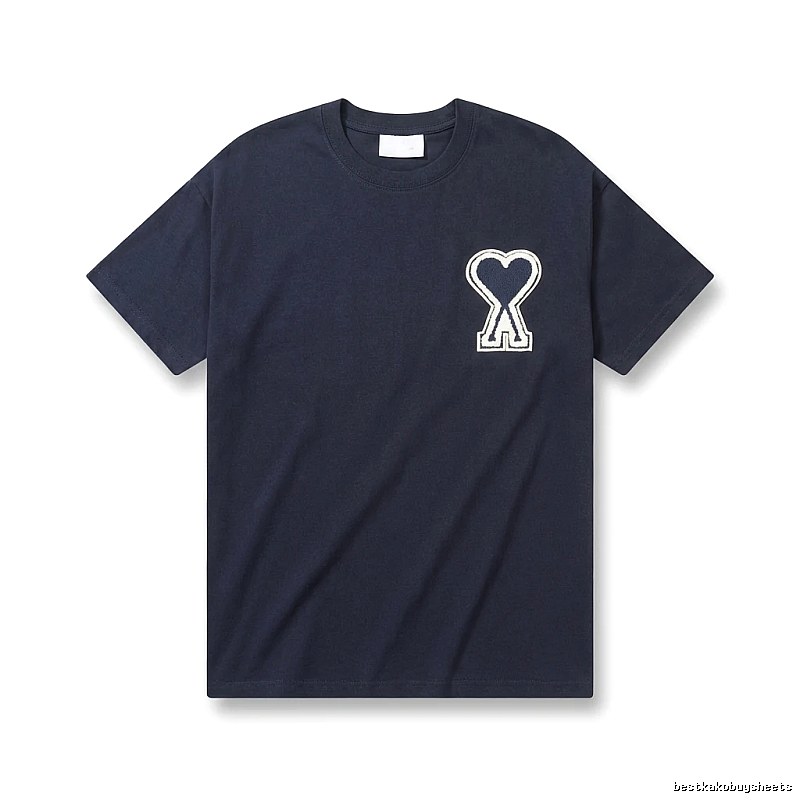 AMI Love Embroidery Simple Style T-shirt