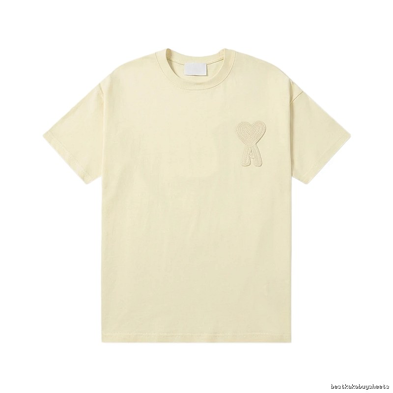 AMI Love Embroidery Simple Style T-shirt
