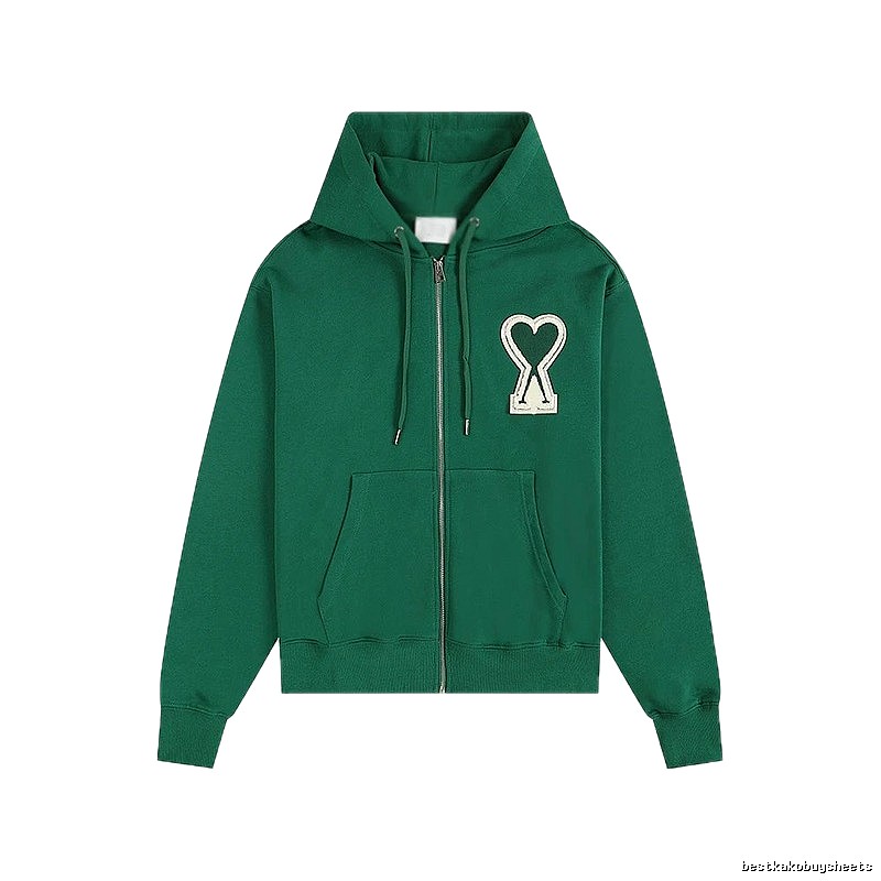 AMI Love Series Green Hoodie