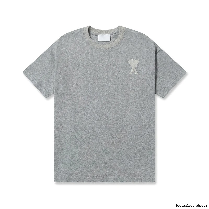 AMI Love Simple Style Gray T-shirt