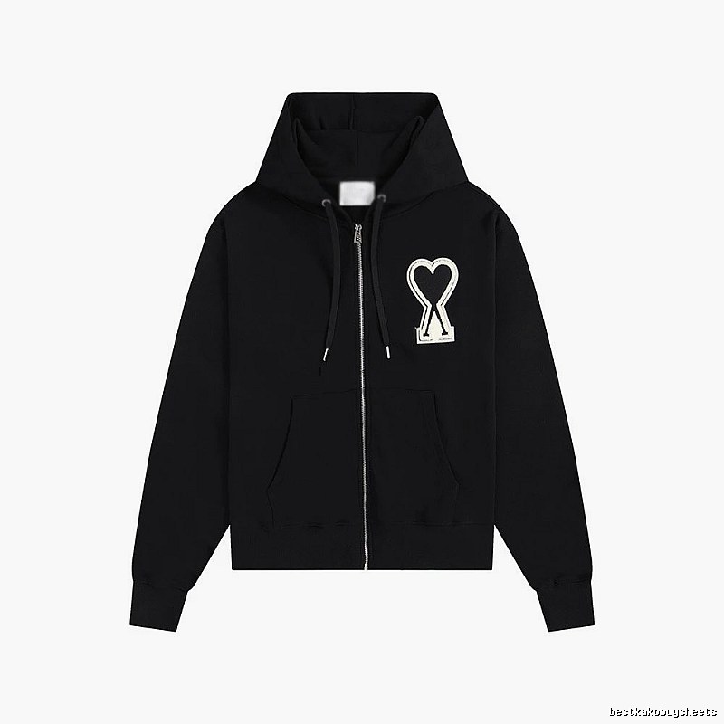 AMI Love Trendy and Cool Black Sweatshirt