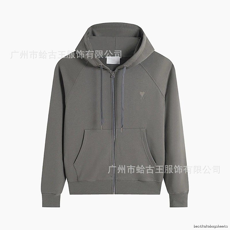 AMI minimalist style grey hoodie