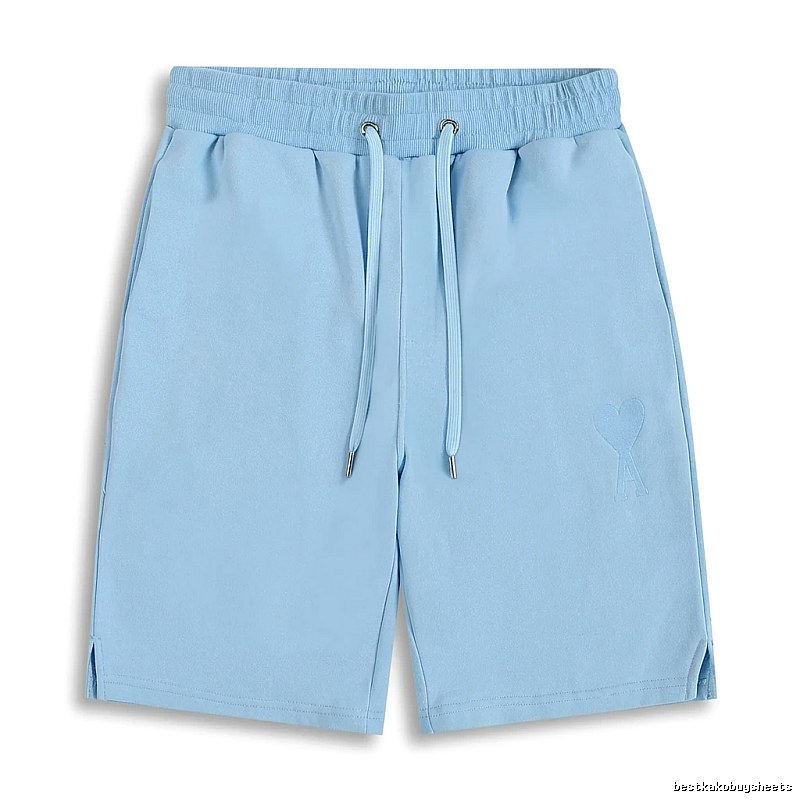 AMI minimalist style light blue shorts