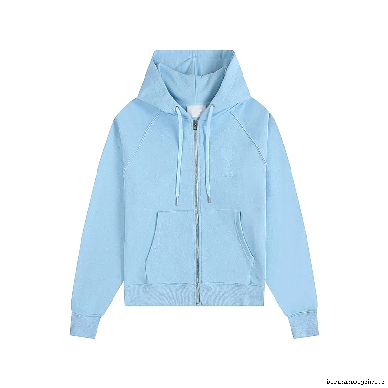 AMI minimalist style light blue sweatshirt