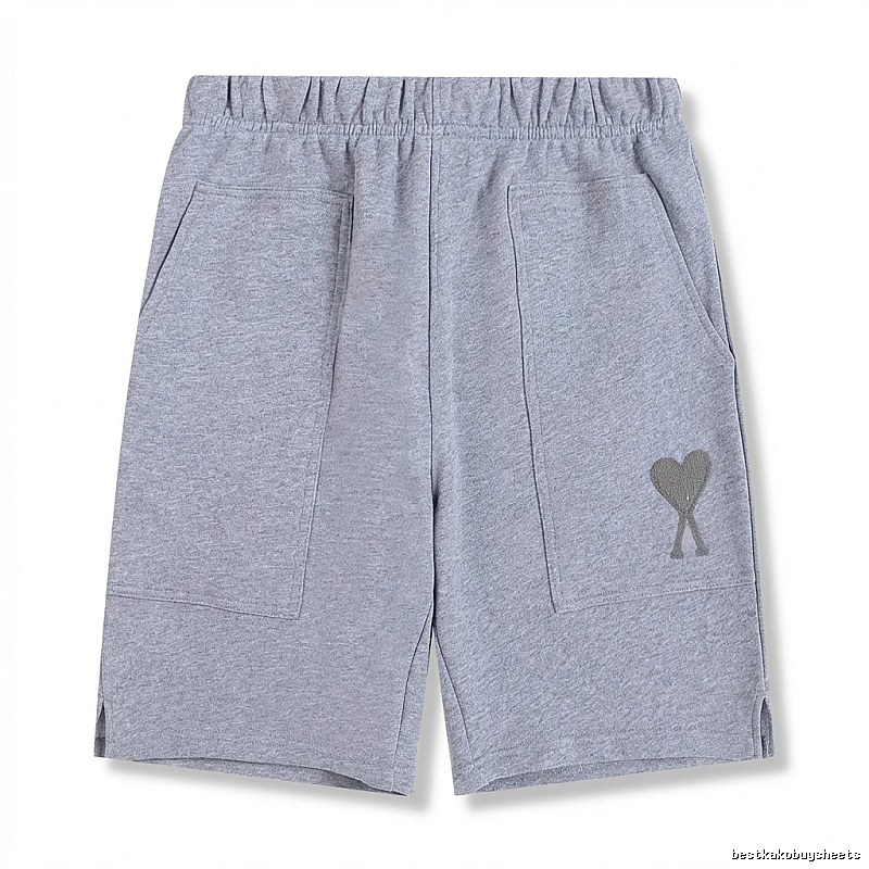 AMI pattern casual gray shorts