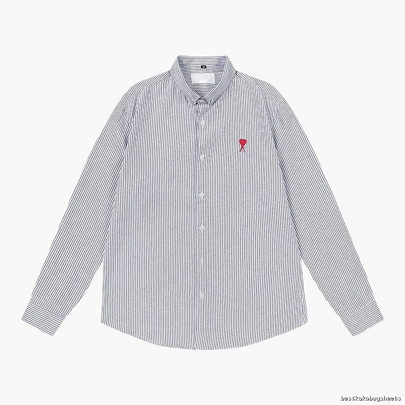 Ami striped minimalist style shirt