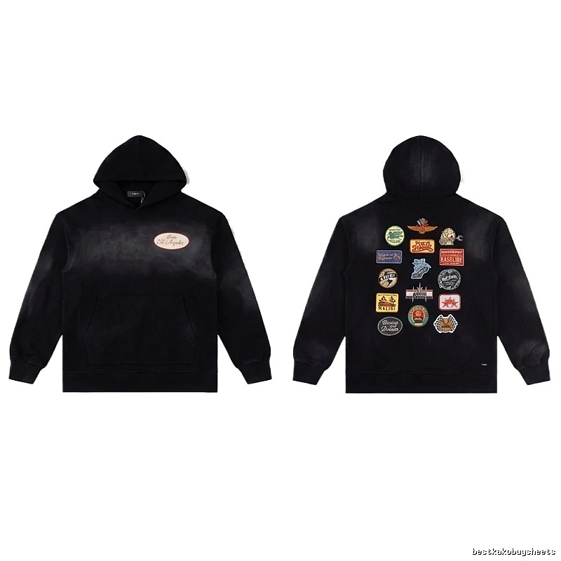 AMIRI Badge Style Black Hoodie