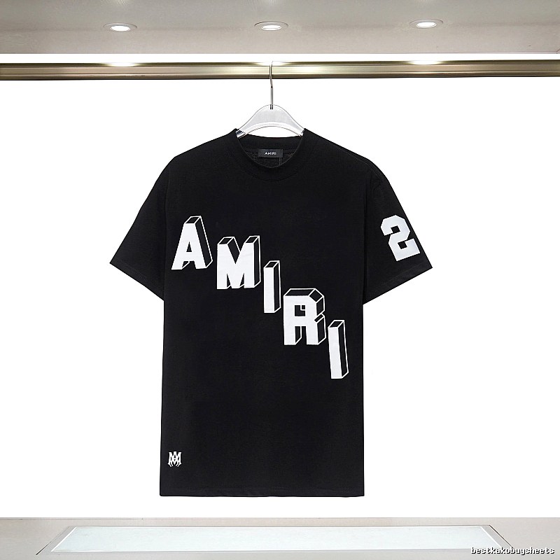 Amiri Compact Graphic T-shirt White Blue Amiri for Sport-Inspired Styling