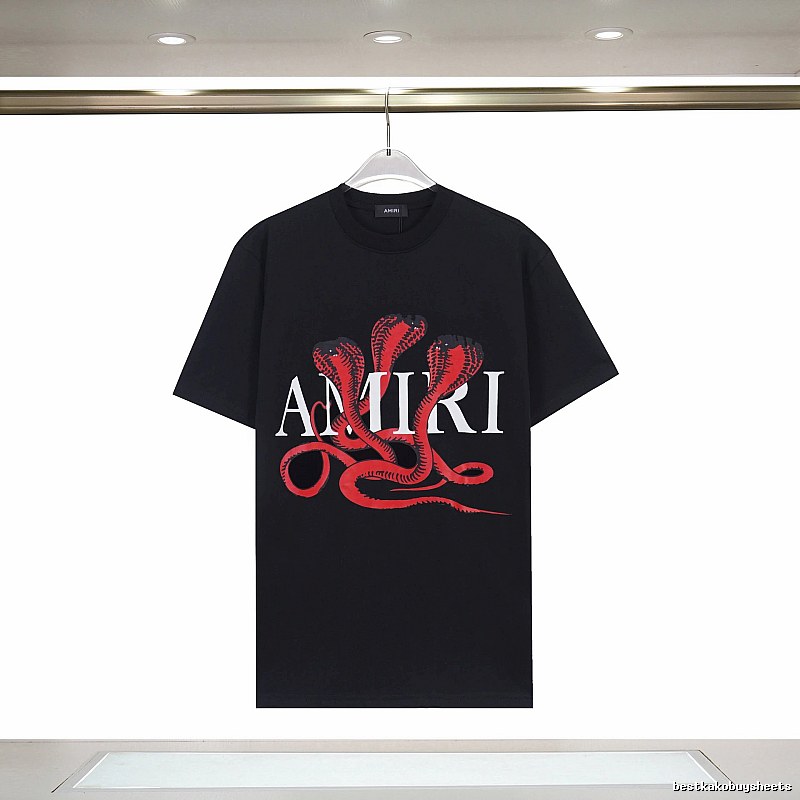 Amiri Daily Graphic T-shirt White Blue Amiri for City Outfits