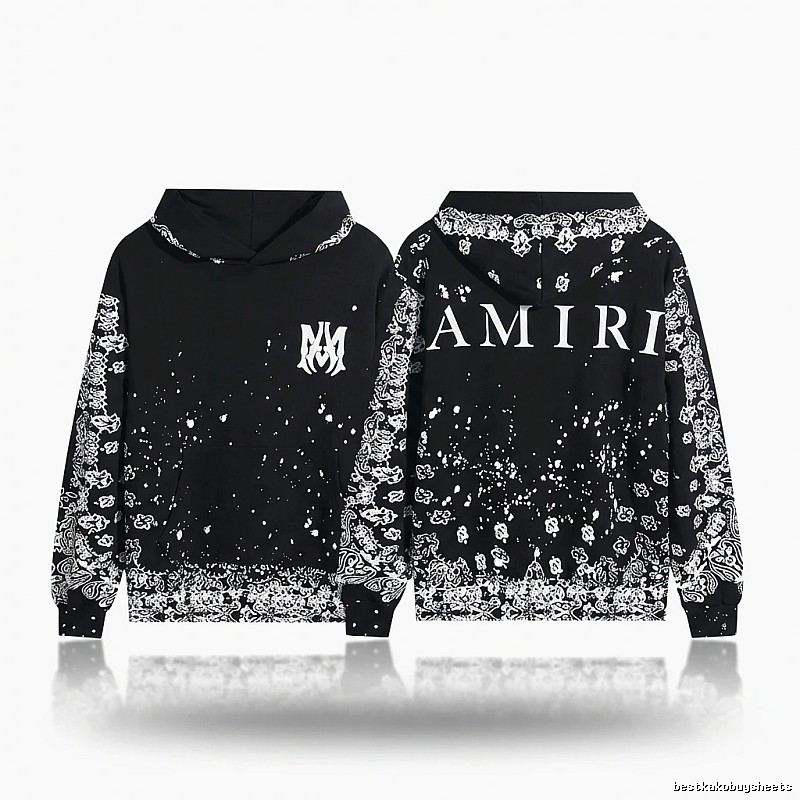 AMIRI Dark Style Cashew Flower Sweatshirt