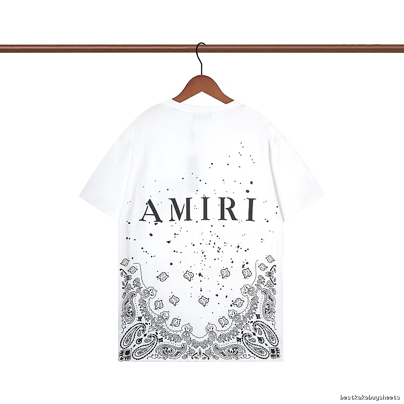 Amiri Gift Ready Graphic T-shirt White Blue Amiri with Standout Detail