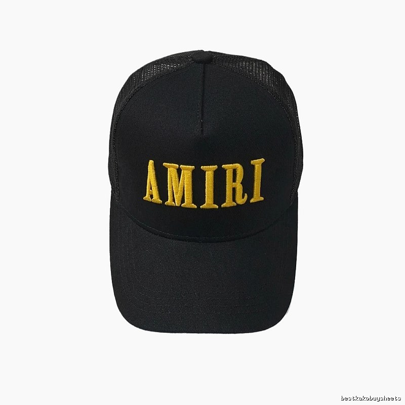 AMIRI letter embroidery black cap