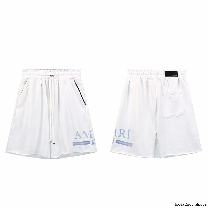 AMIRI Letter Print Street Style White Shorts