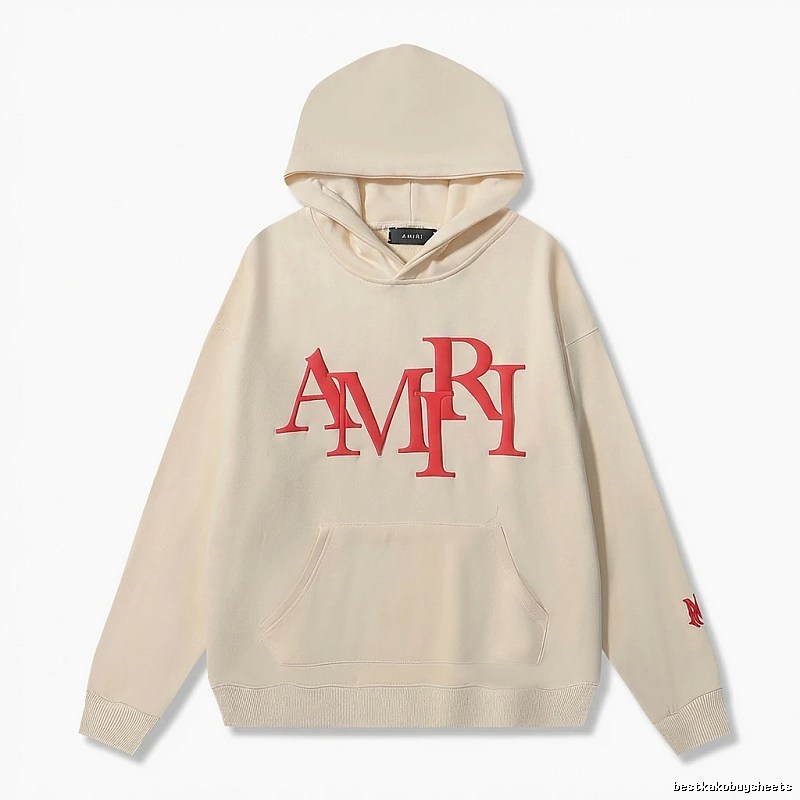 AMIRI Letter Style Beige Sweatshirt