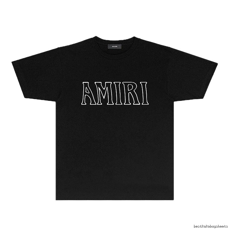 AMIRI minimalist style black T-shirt