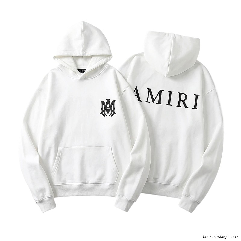 AMIRI minimalist style white hoodie