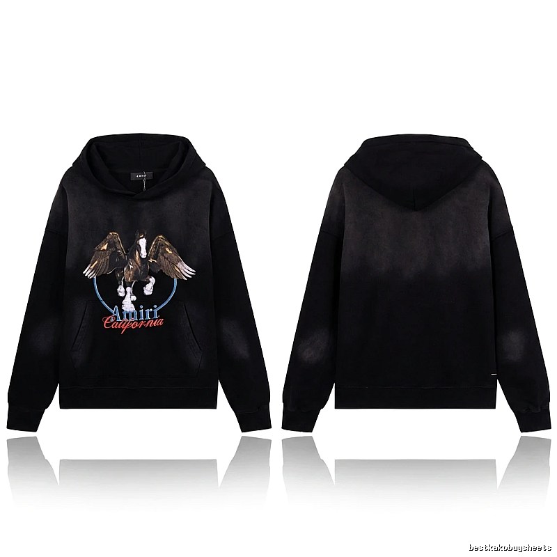 AMIRI Pegasus Retro Black Hoodie