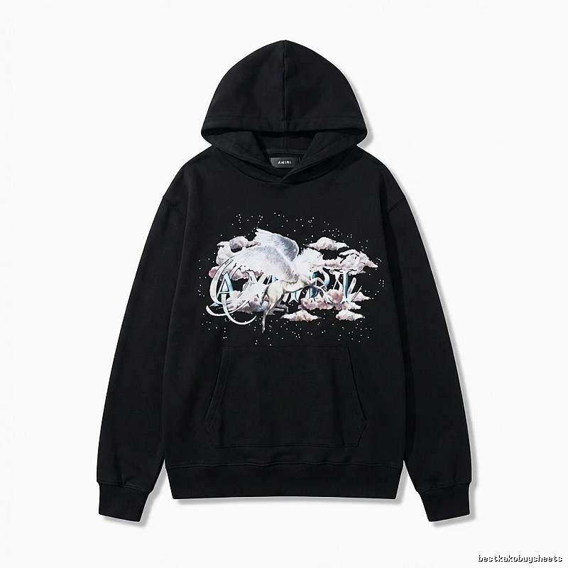 AMIRI Printed Trendy Black Sweatshirt