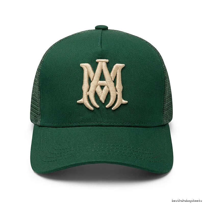AMIRI Retro Style Dark Green Hat