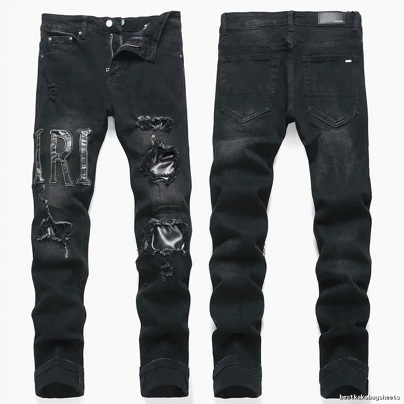 AMIRI Ripped Trendy Cool Black Pants