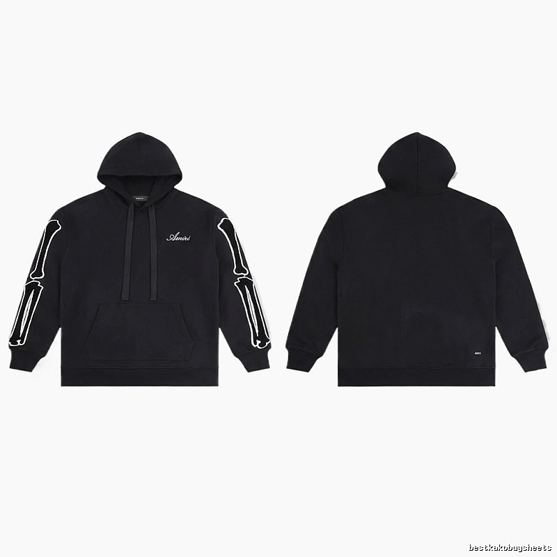 AMIRI Skull Style Black Hoodie