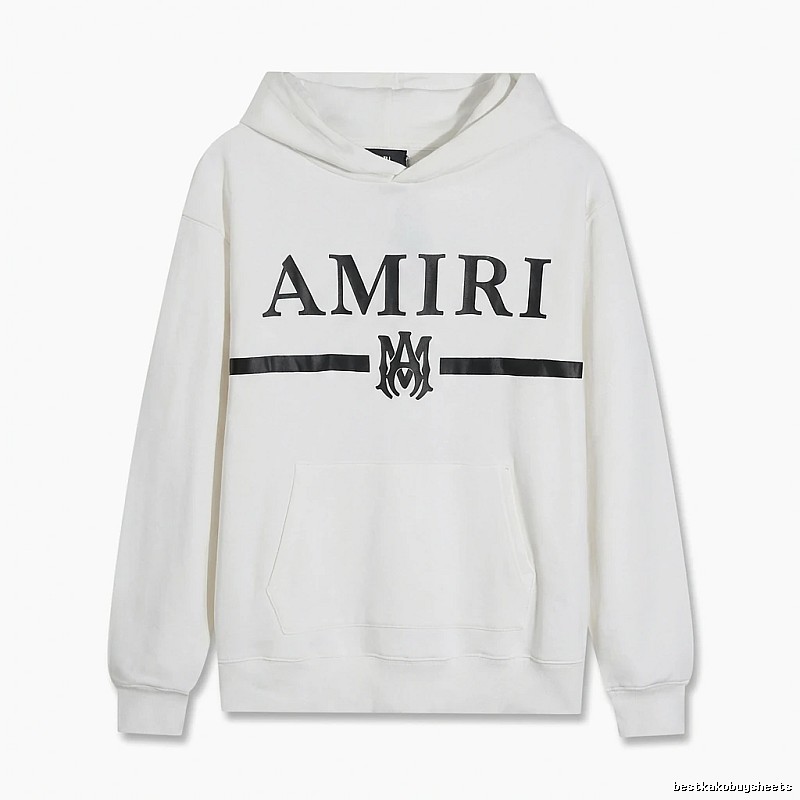 AMIRI Trendy Brand Letter Style White Hoodie