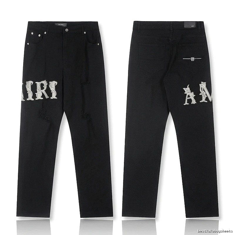 AMIRI vintage-style black jeans