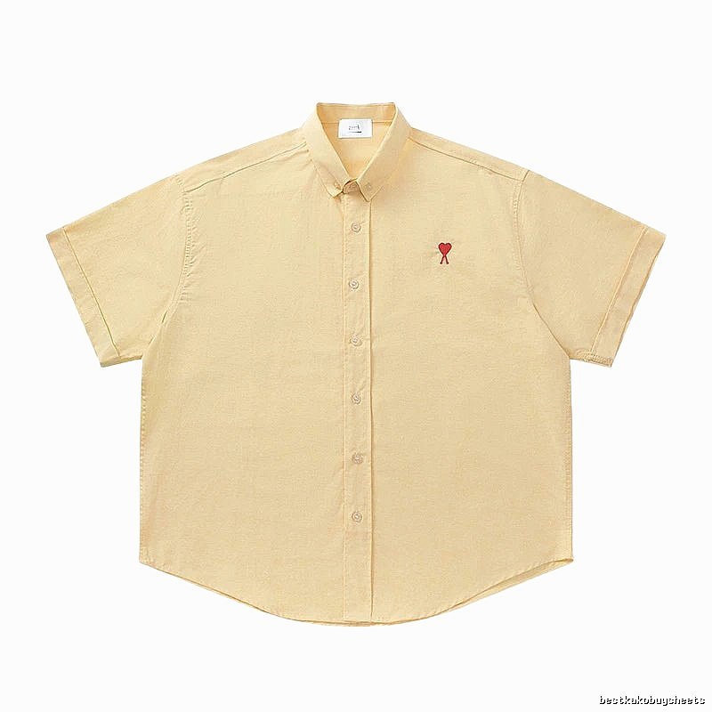 Ami's simple and loving style yellow shirt